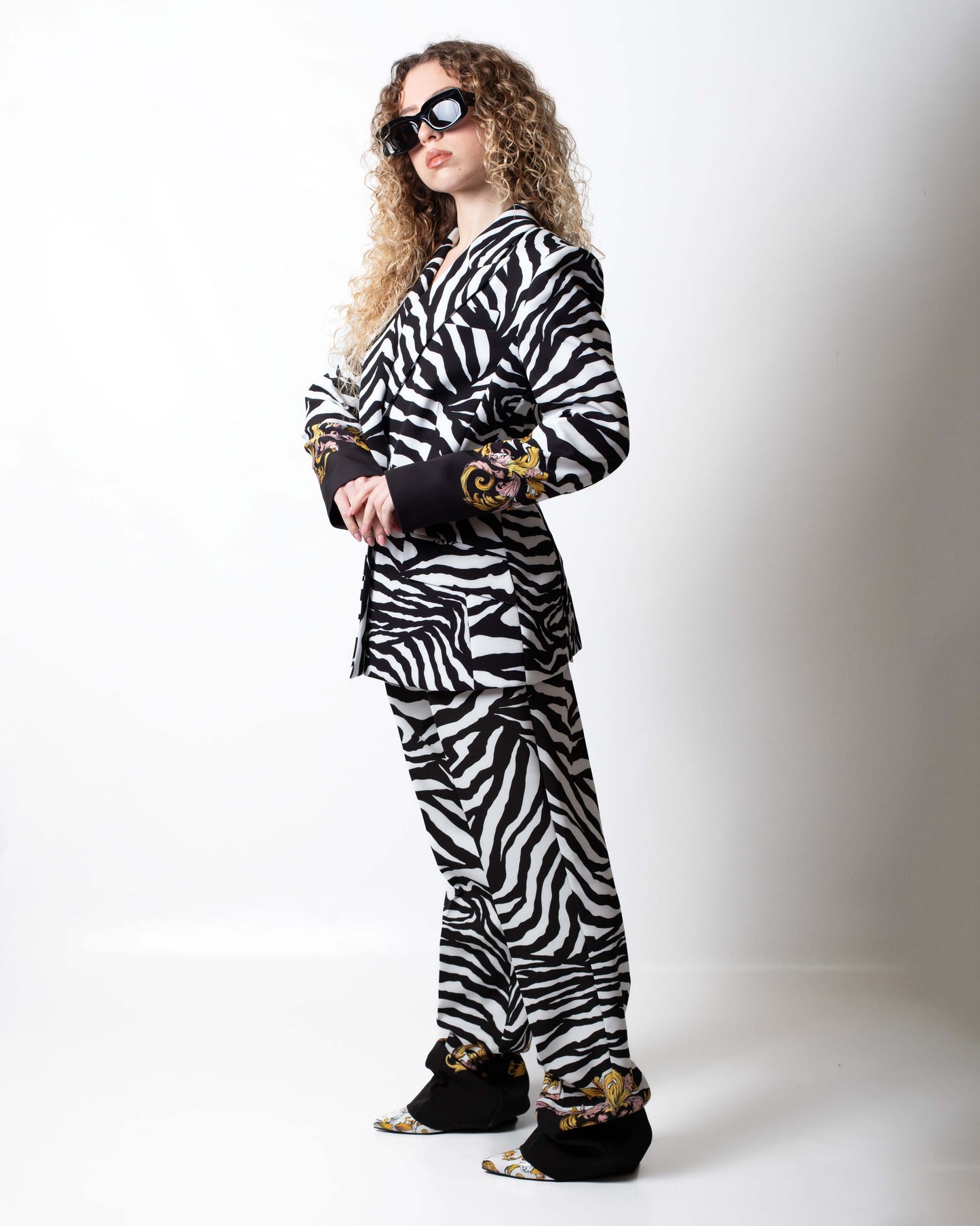 Pantalone Versace Jeans Couture zebrato donna