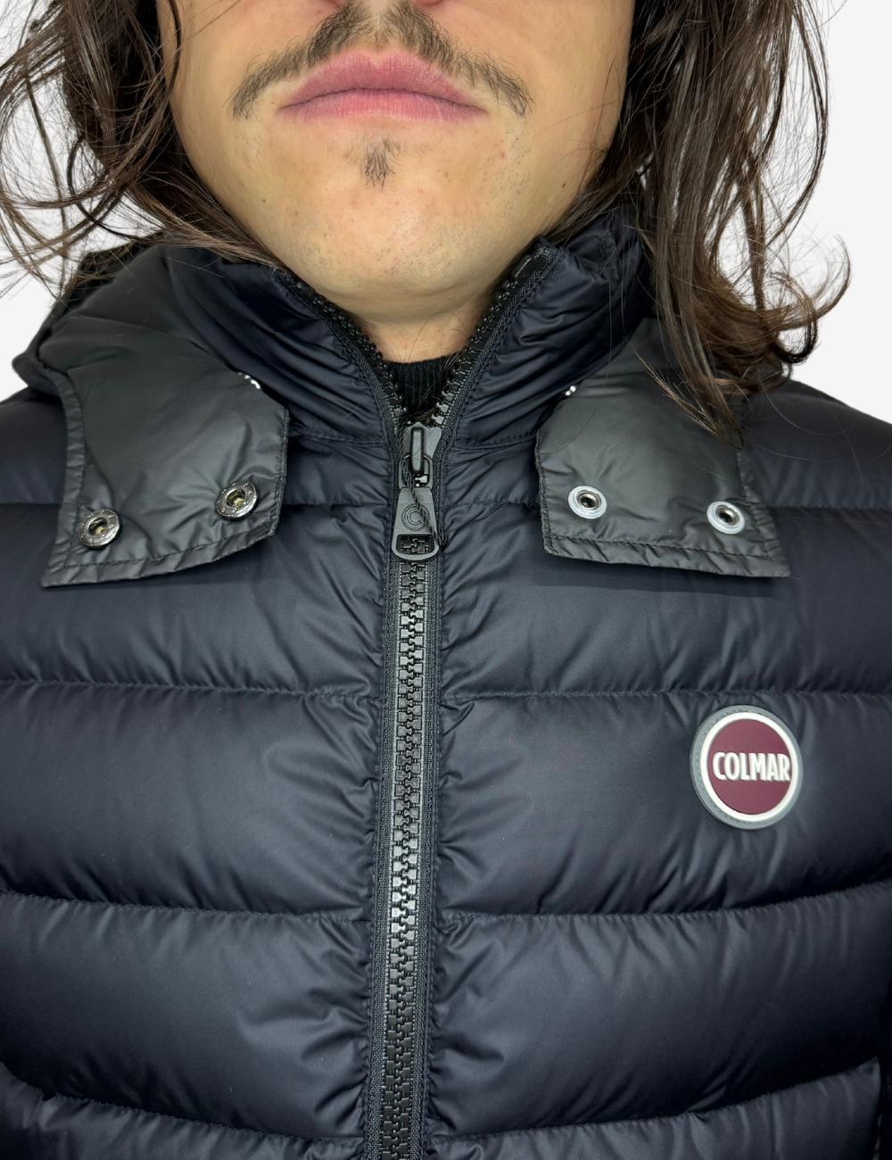 Gilet Colmar in piuma con cappuccio staccabile