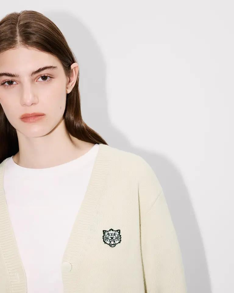Cardigan Kenzo Paris "Happy Tiger" in misto lana donna