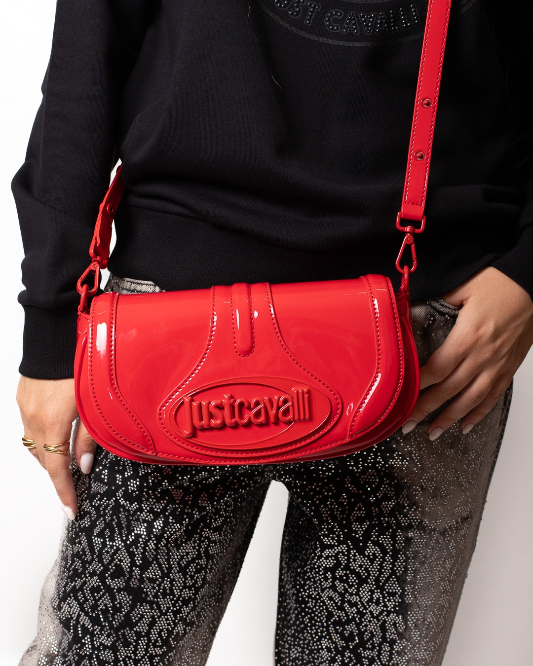 Borsa Just Cavalli "Galaxy" in vernice donna