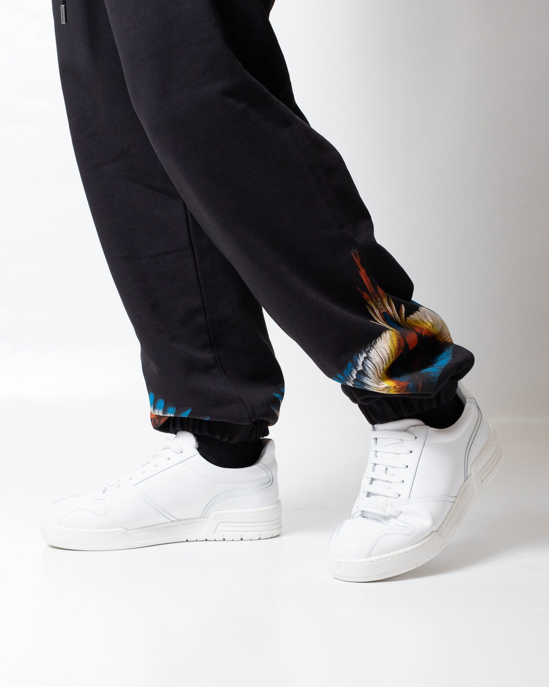 Pantalone Marcelo Burlon in felpa "Orange Wings" uomo