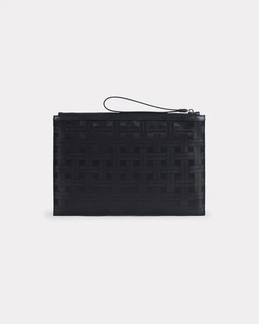 Pochette Kenzo in nylon con stampa geometrica
