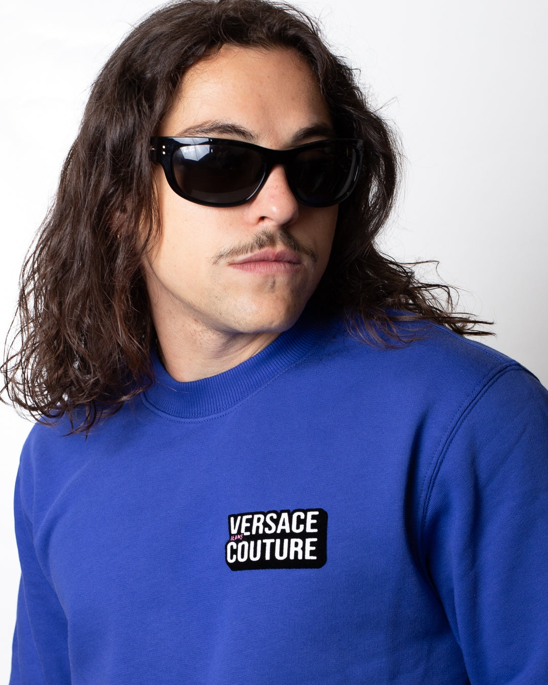 Felpa Versace Jeans Couture girocollo "Logosquare" uomo