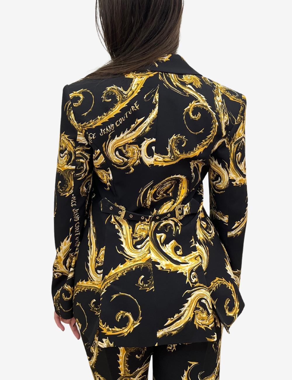 Blazer Versace Jeans Couture con fibbia Baroque donna
