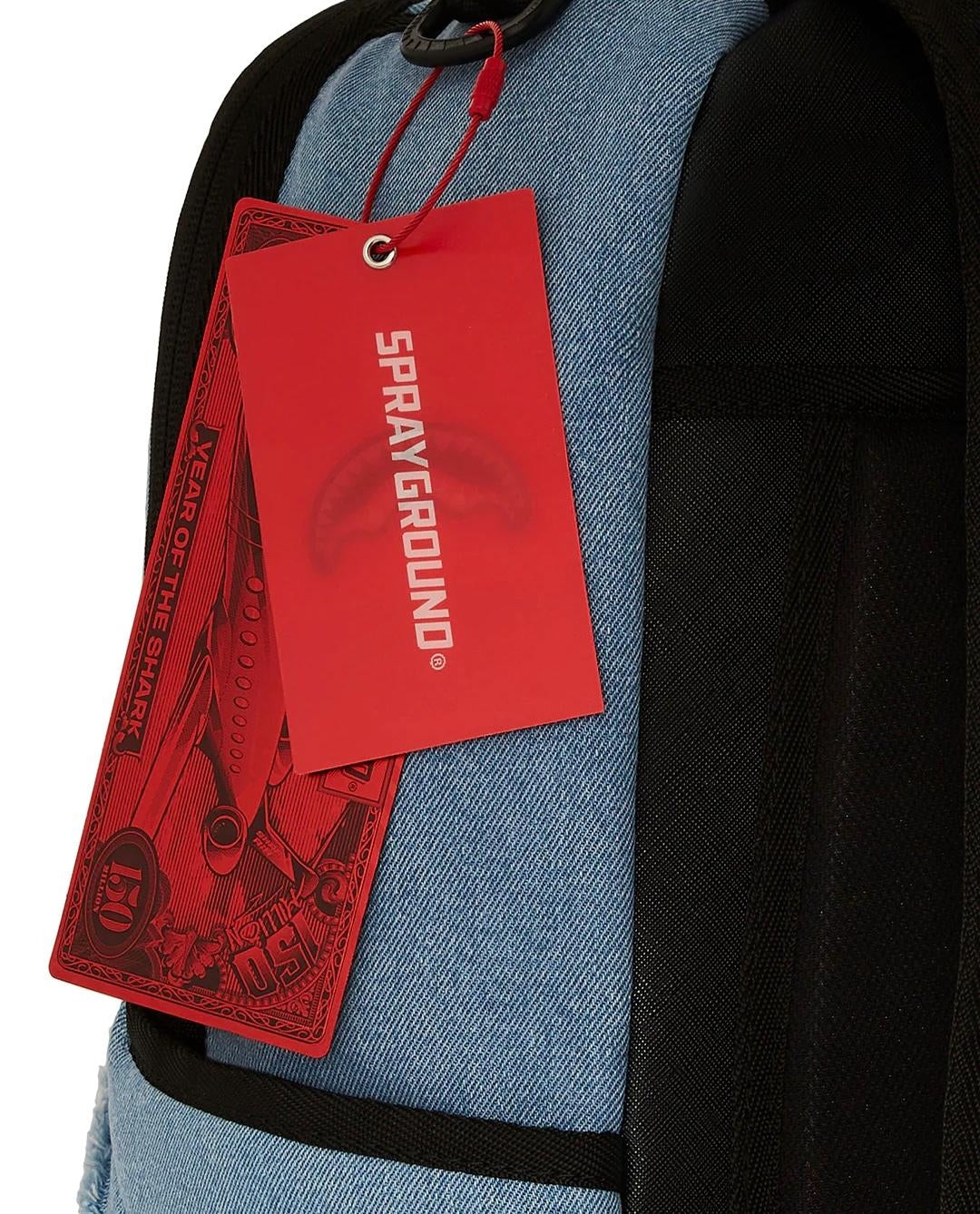 Zaino Sprayground denim shark bite dlxsv backpack