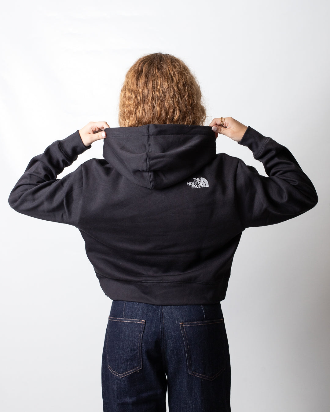 Felpa The North Face cropped over con cappuccio donna