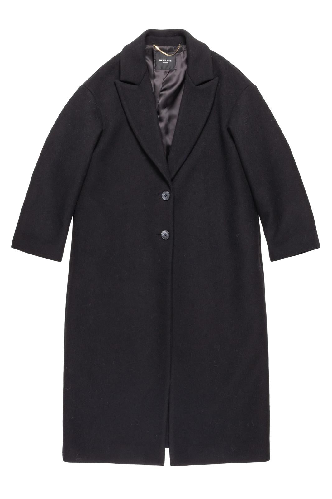 Cappotto Nenette monopetto in misto lana donna