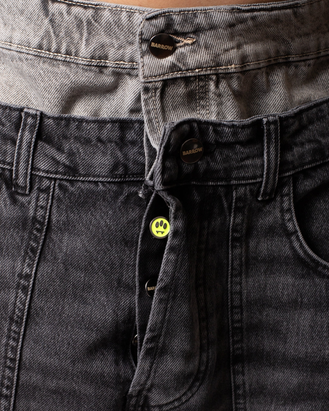 Jeans Barrow baggy con stampe