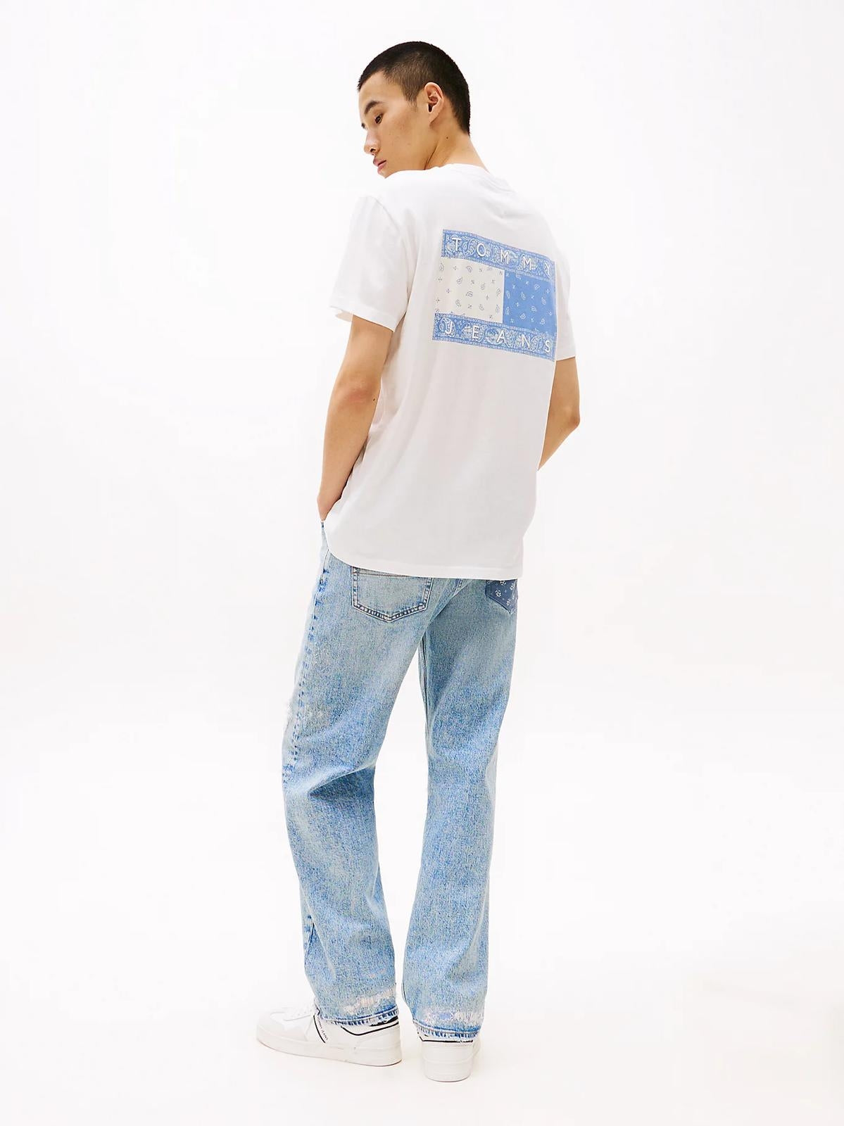 T-Shirt Tommy Jeans con stampe logate uomo
