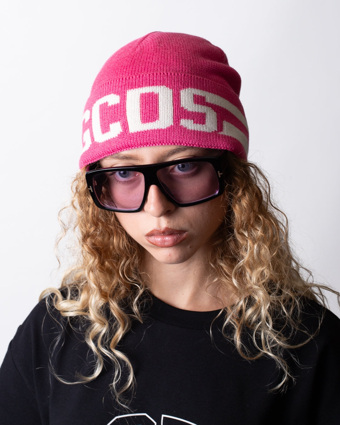 Cappello GCDS in misto lana "Band Logo"
