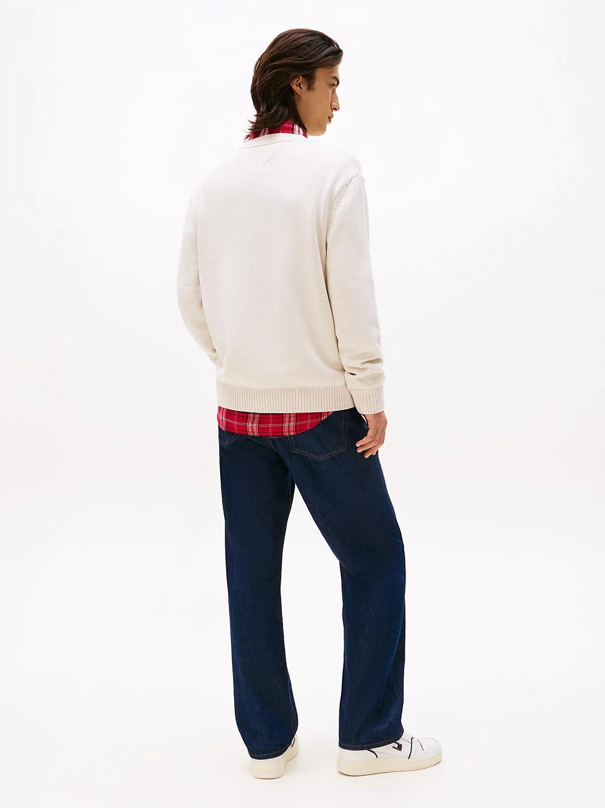 Maglia Tommy Jeans girocollo "Regular Flag" uomo