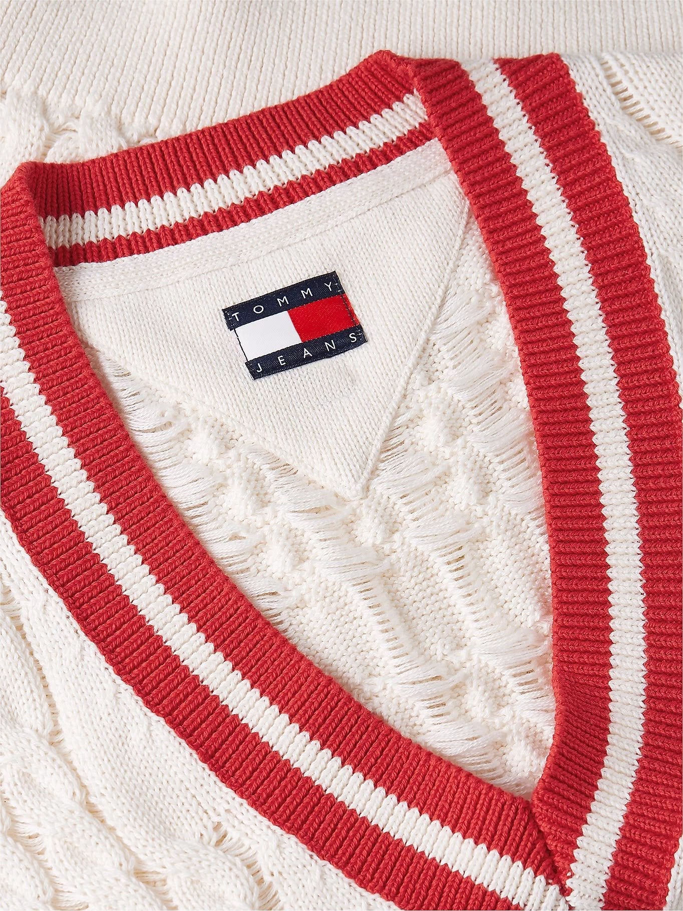 Gilet Tommy Jeans in maglia intrecciata donna