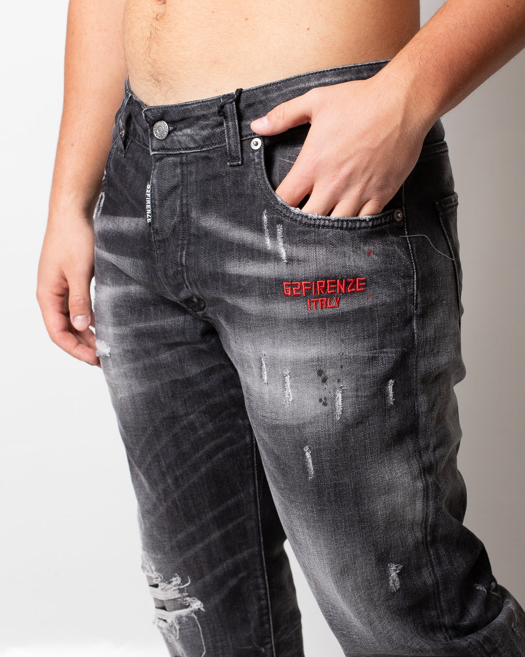 Jeans G2Firenze "Red Impact" slim uomo