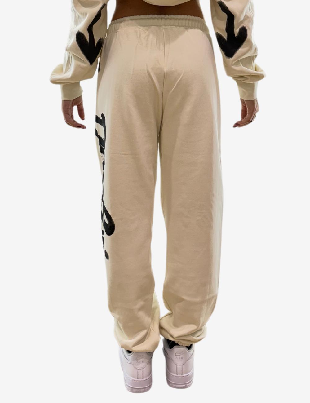 Pantalone Disclaimer con logo sbiadito donna