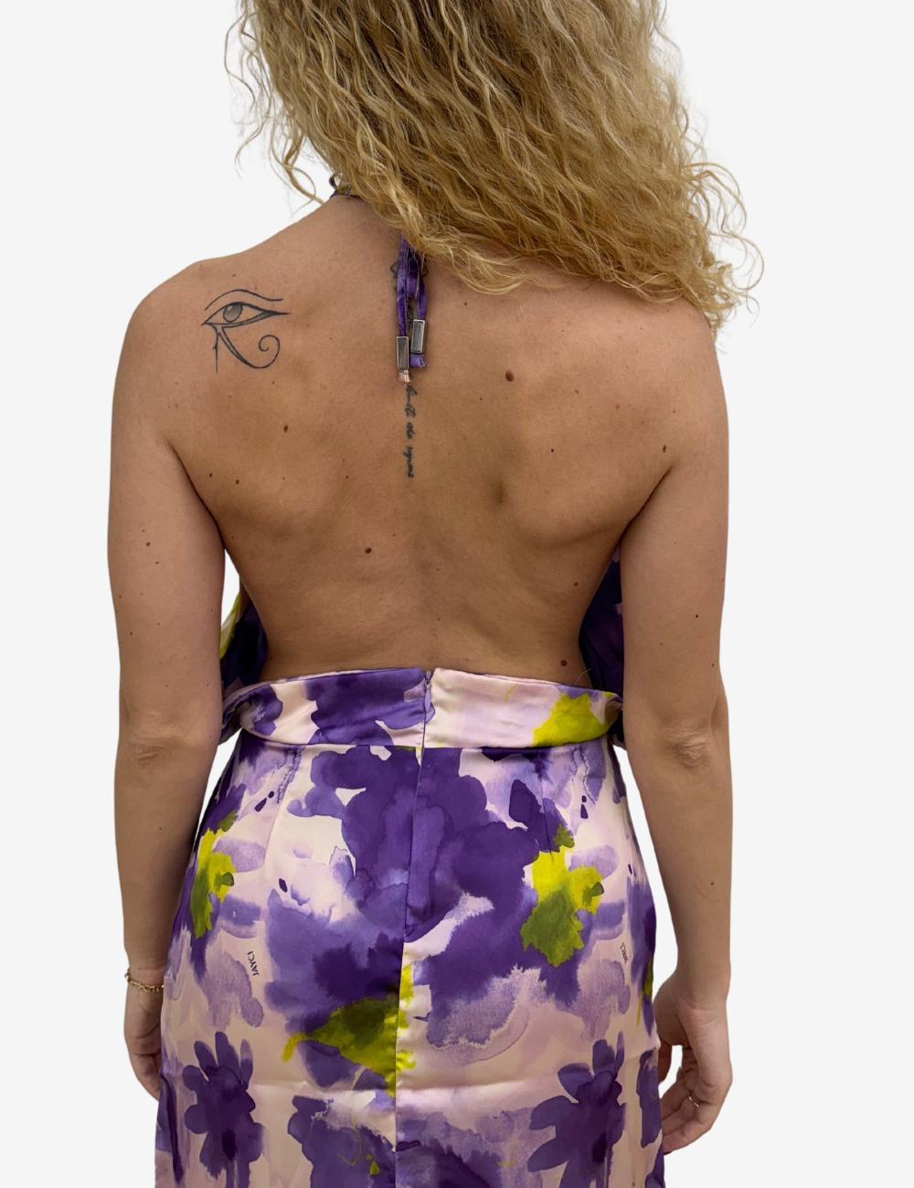 Abito Jaycì in raso con stampa all-over donna