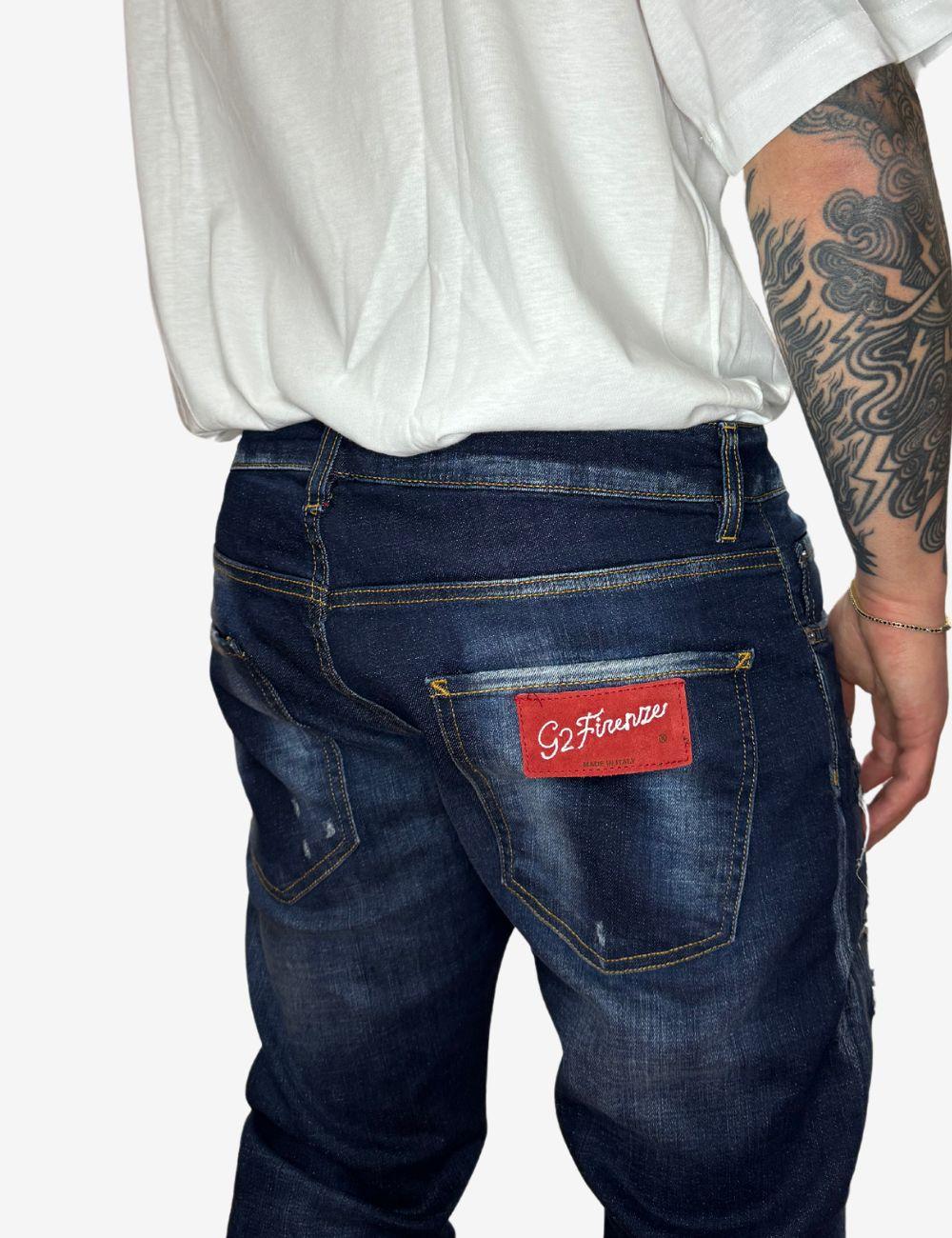 Jeans G2Firenze "Indaco" uomo