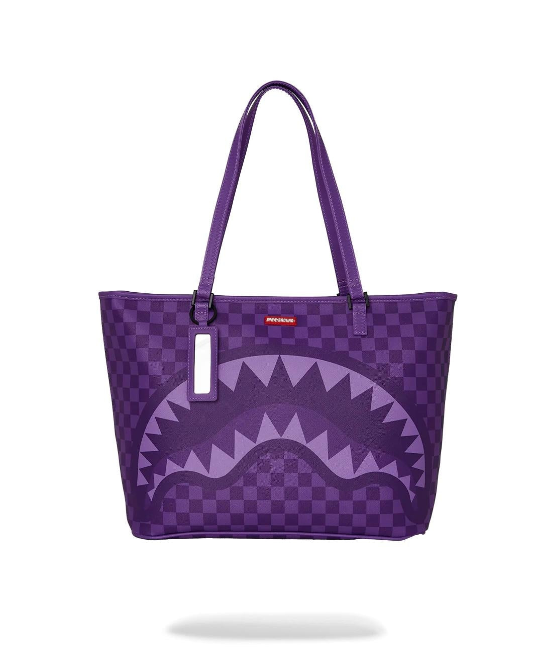 Borsa Sprayground viola Purple Shark sharks in paris tote