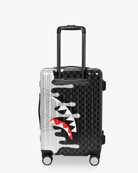 Valigia Sprayground nero SILVER SIDE DRIP BLACK CHECK CARRY-ON HARD LUGGAGE