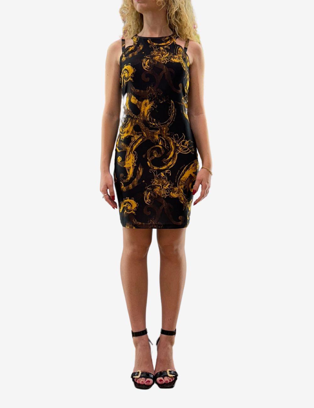 Abito Versace Jeans Couture con grafica baroque donna