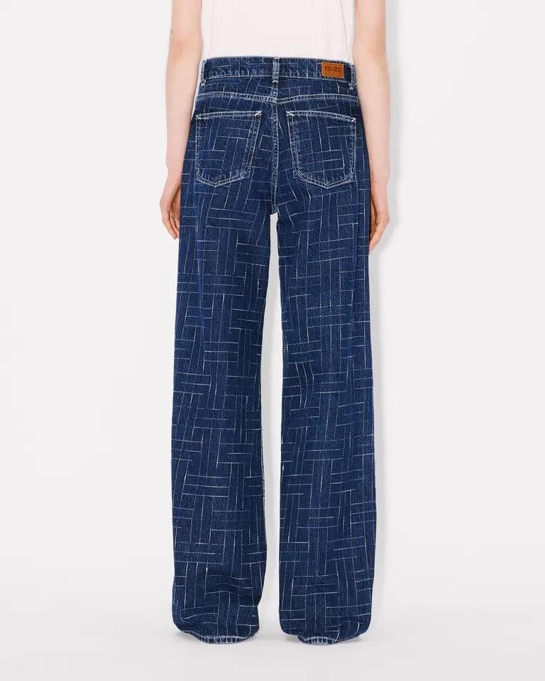 Jeans Kenzo Paris "Weave Ayame" wide leg donna