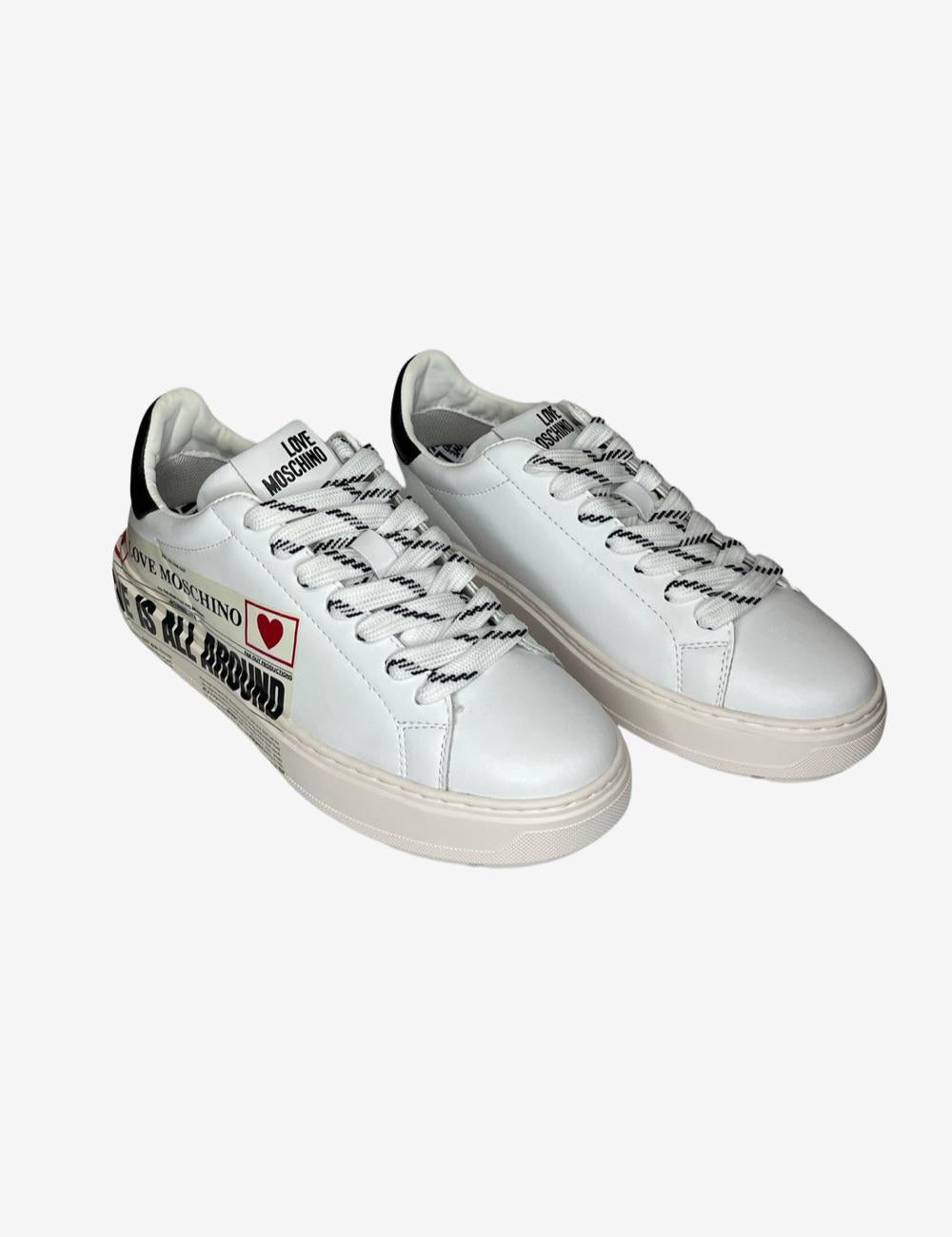 Sneakers Love Moschino stampa donna