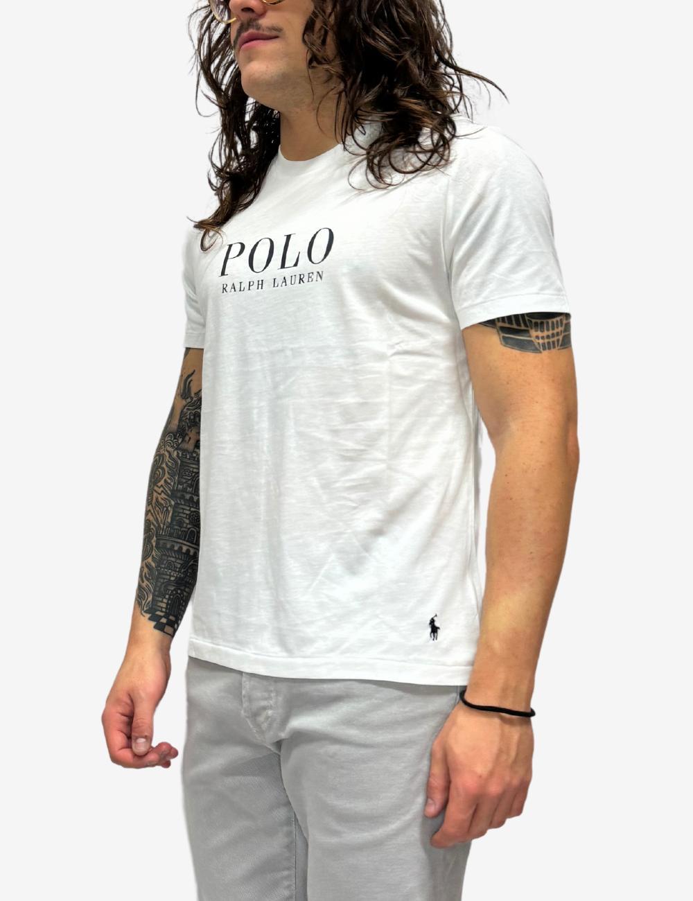 T-Shirt Polo Ralph Lauren con logo e ricamo uomo