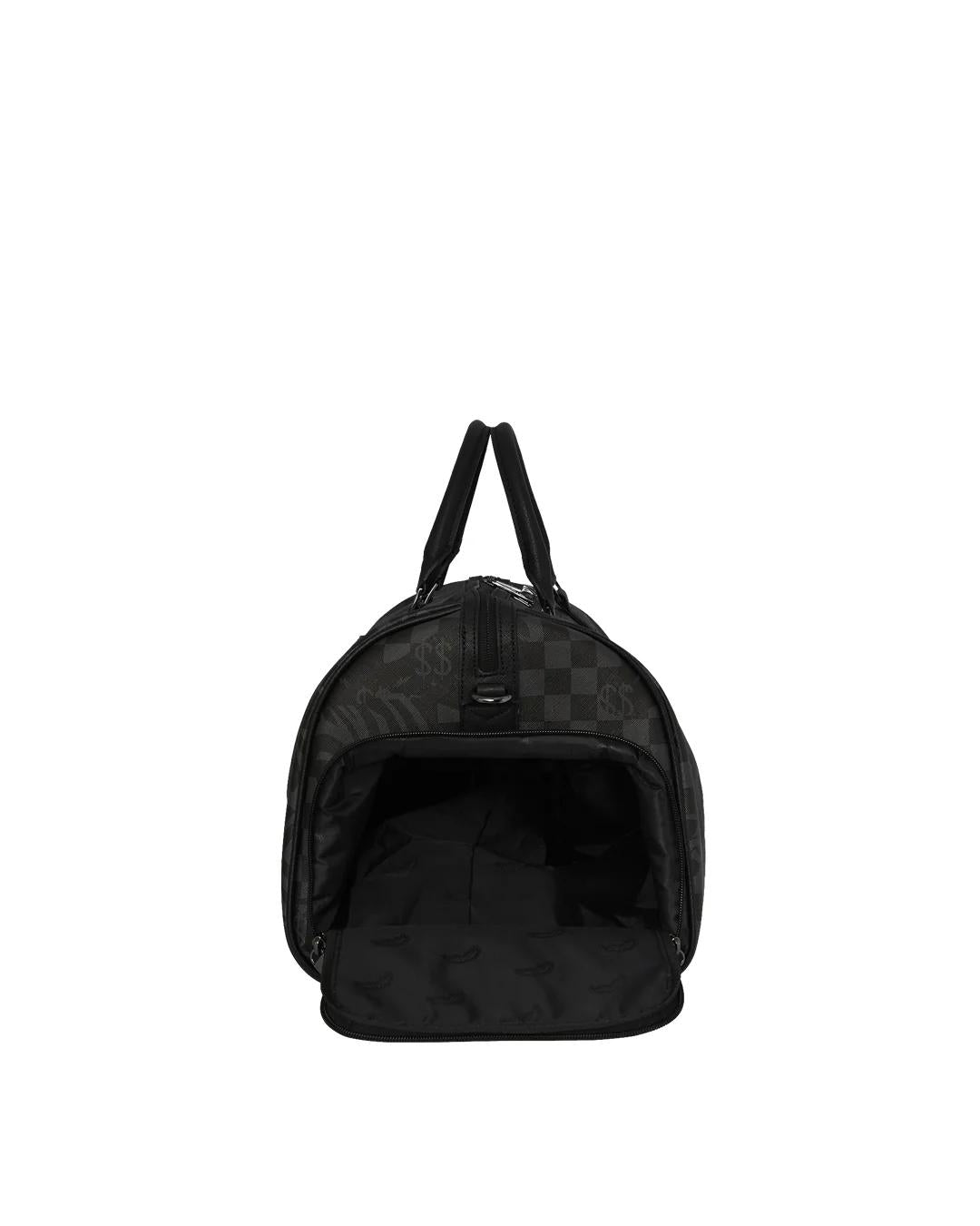 Borsone Sprayground nero 3AM Check large duffle