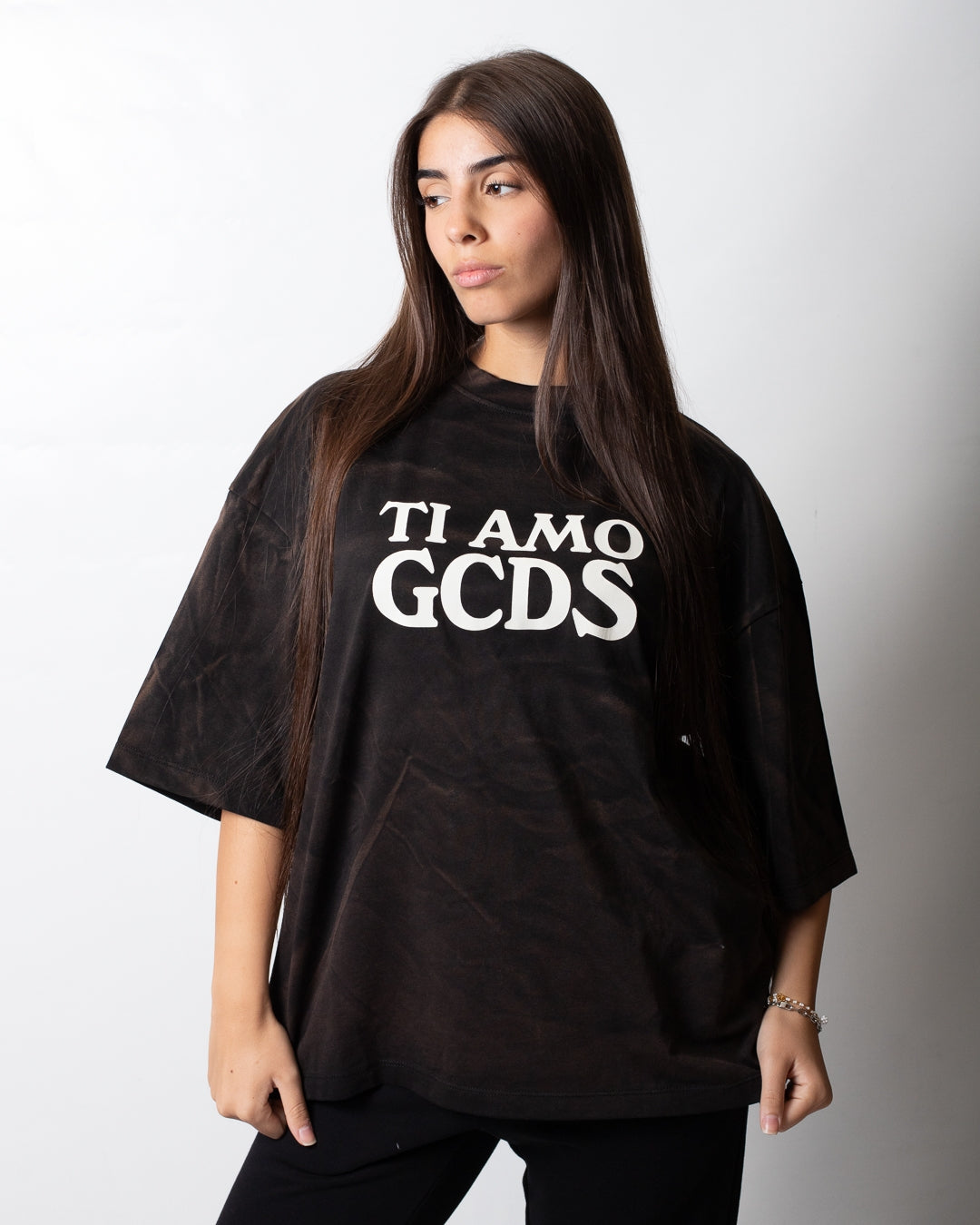 T-Shirt GCDS over fit "Rough Print"