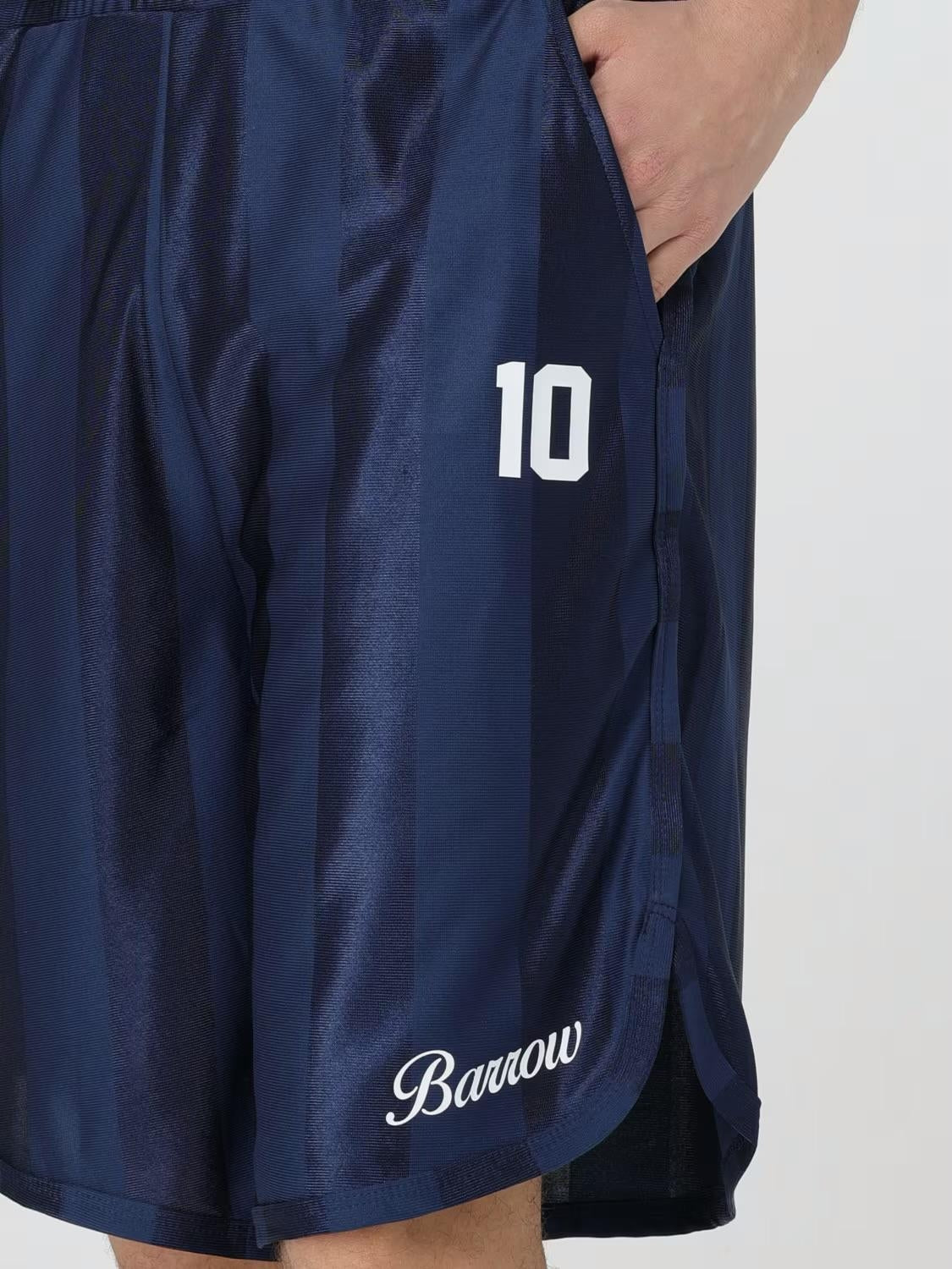 Shorts Barrow in triacetato con logo football team jersey unisex
