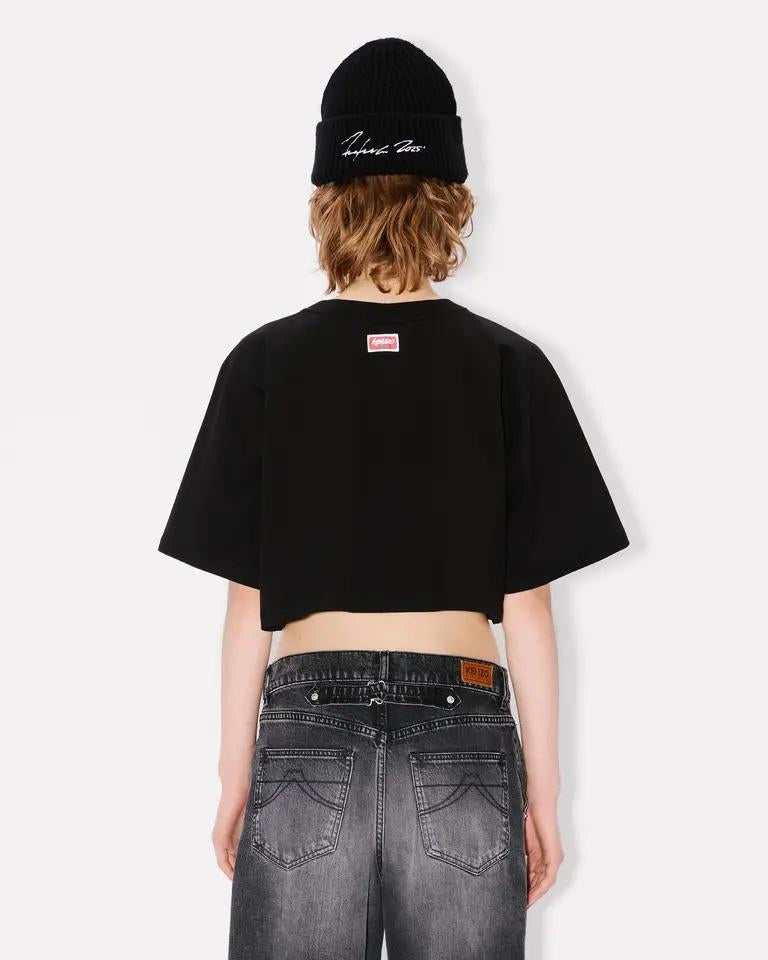 T-Shirt Kenzo Paris cropped "Futura Boxy" donna