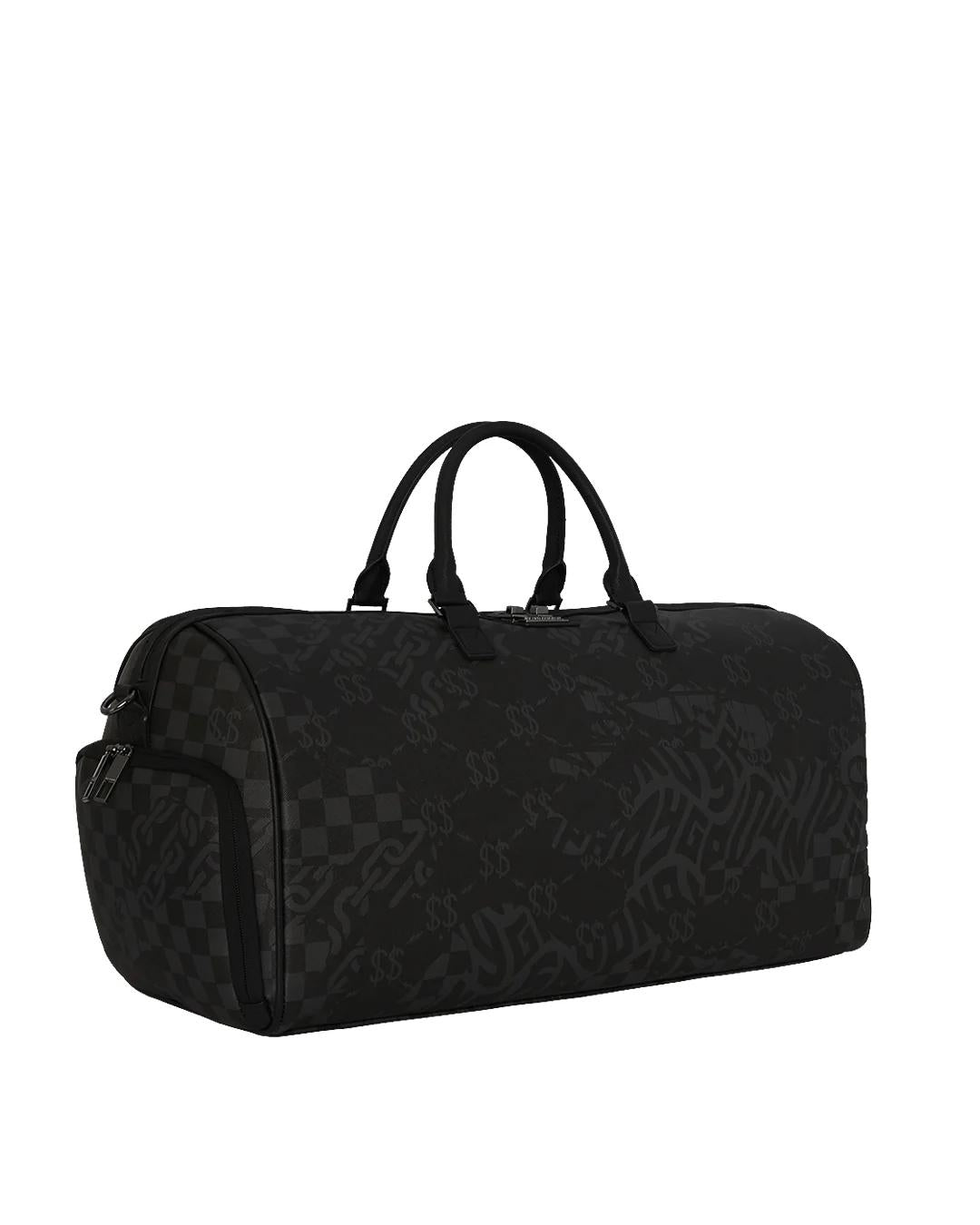 Borsone Sprayground nero 3AM Check large duffle