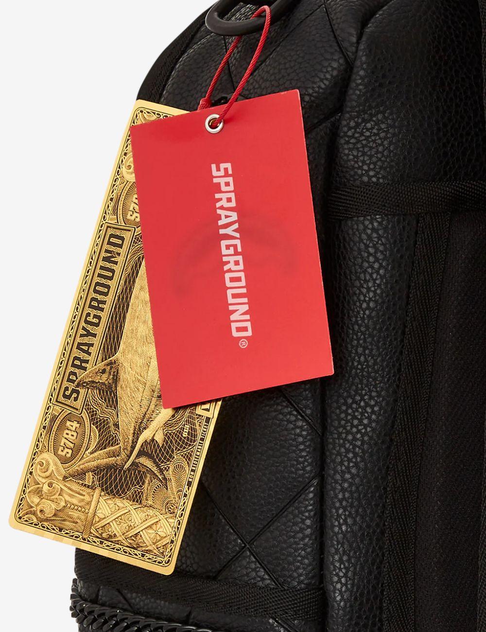 Zaino Sprayground nero quilt with 1 line stitch backpack