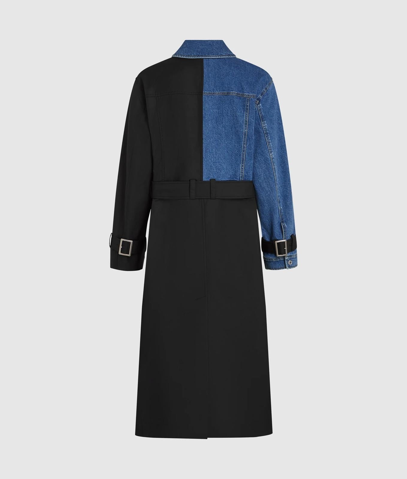 Trench Karl Lagerfeld Jeans "Mixed Material" donna