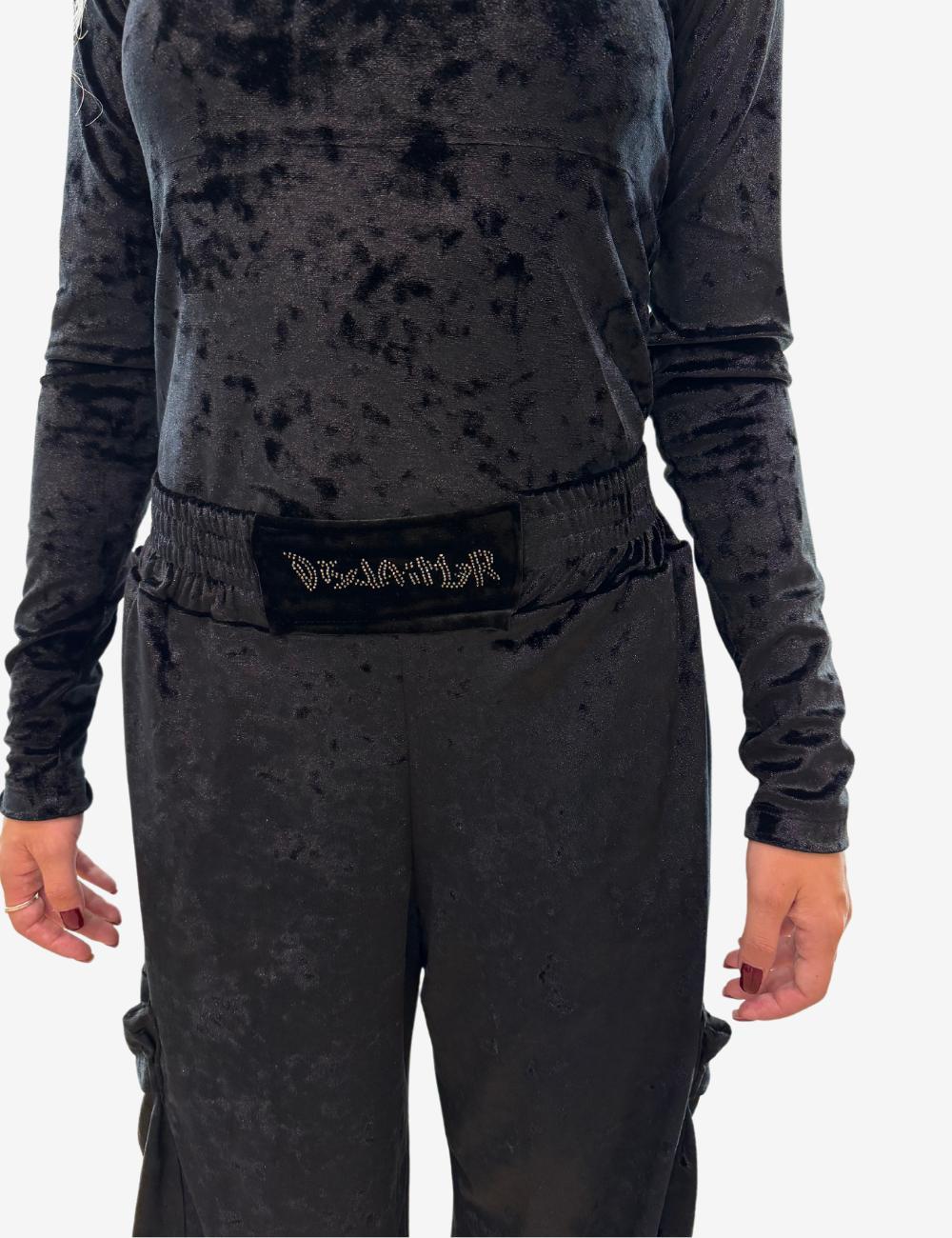 Pantalone Disclaimer cargo in ciniglia donna