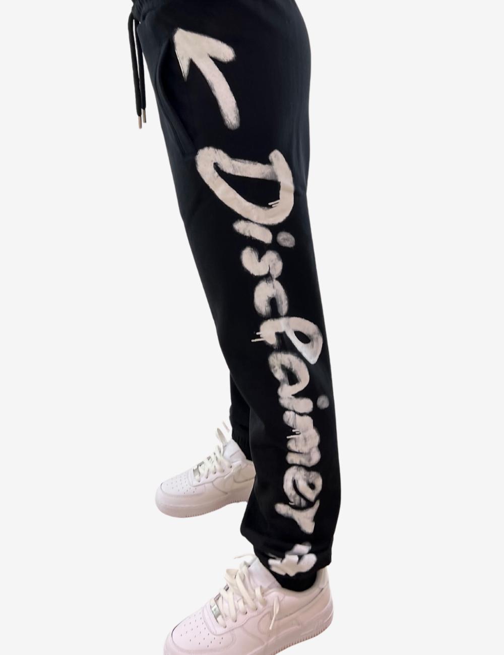 Pantalone Disclaimer con logo sbiadito donna