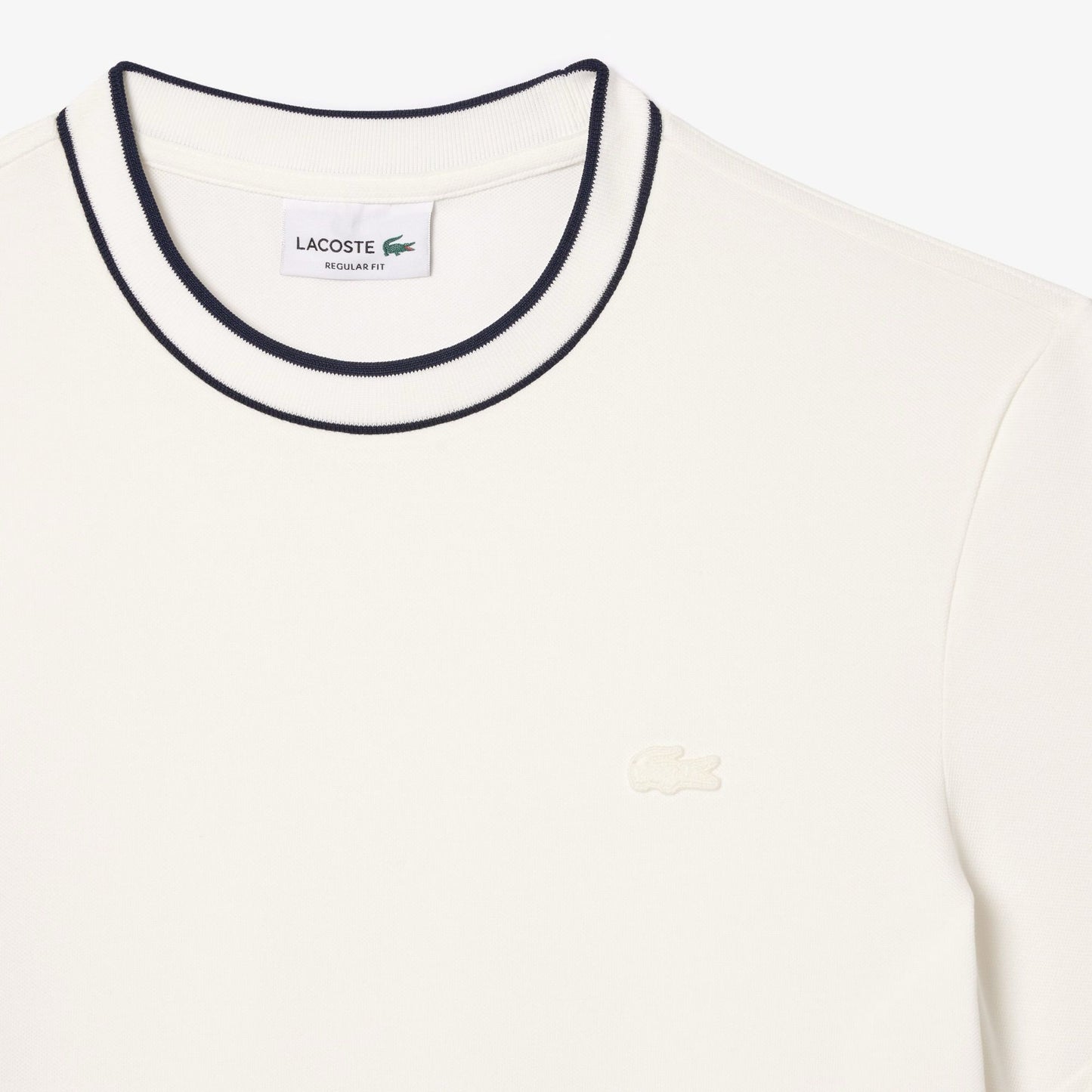 T-Shirt Lacoste con girocollo a righe uomo