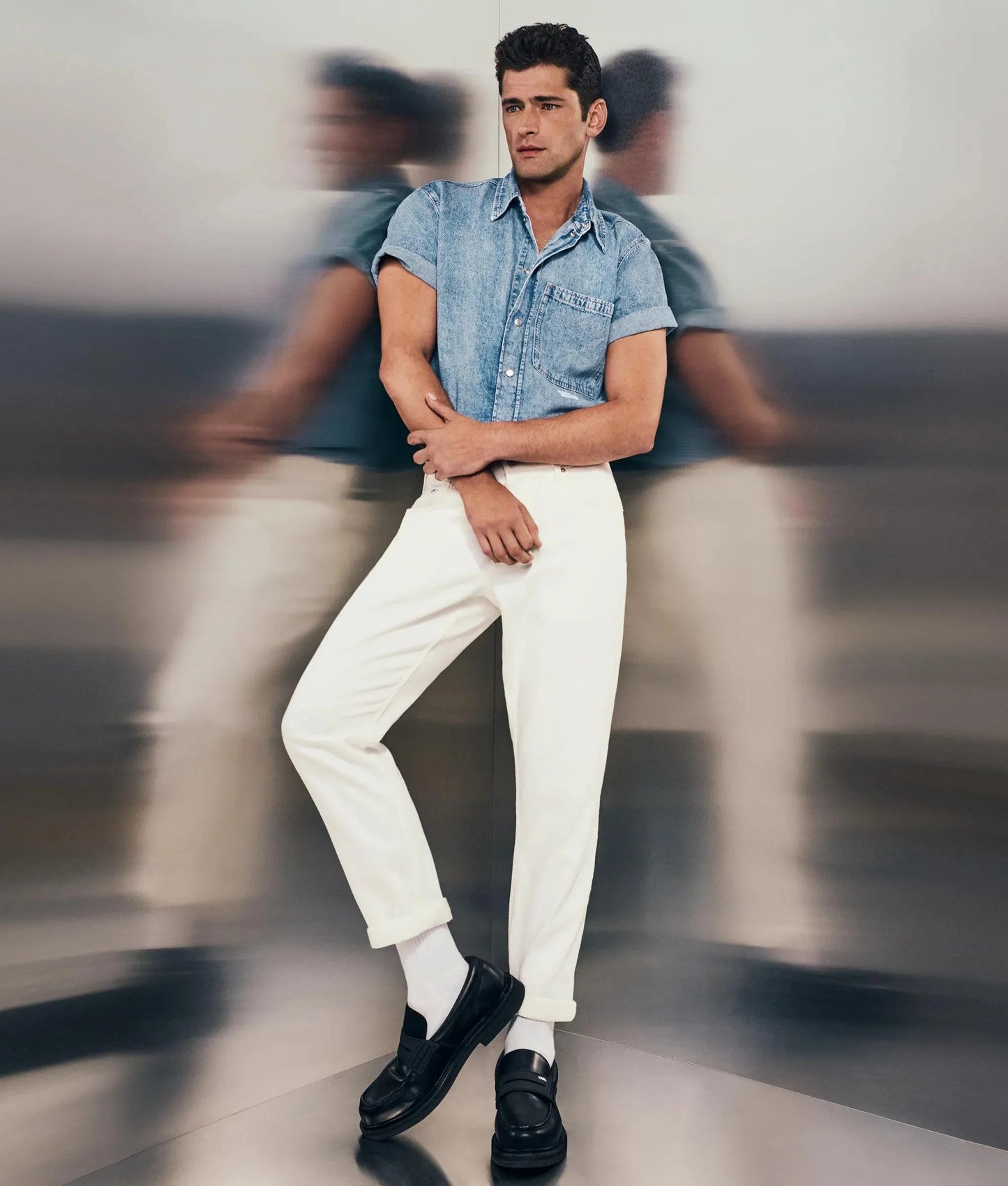 Camicia Karl Lagerfeld Jeans regular in jeans uomo