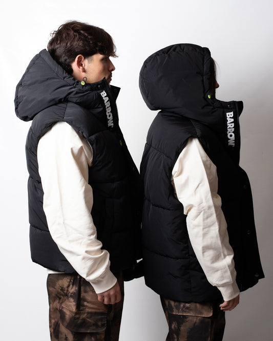 Gilet Barrow puffer con cappuccio e peluche
