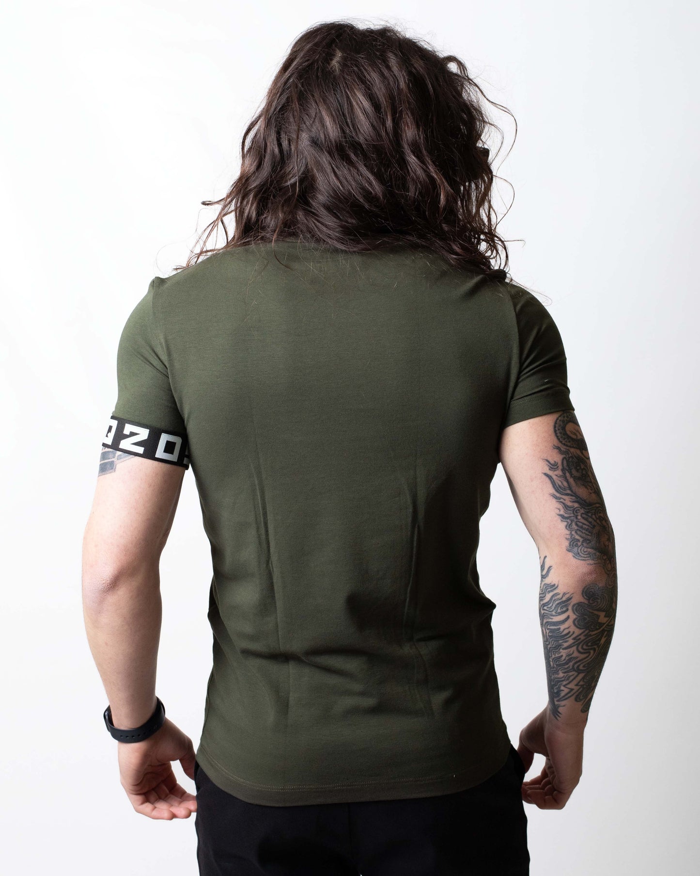 T-Shirt Dsquared2 con etichetta e fascia jacquard uomo
