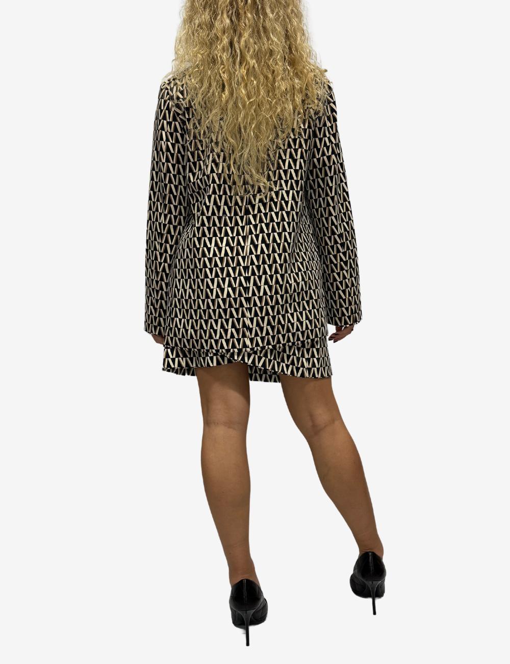Giacca blazer Nenette con grafica "Logomania" donna