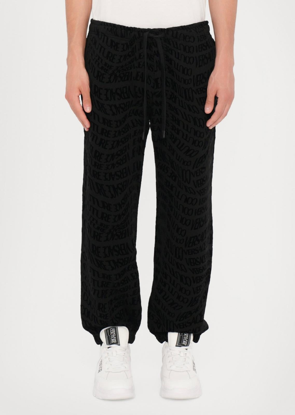 Pantalone Versace Jeans Couture in felpa "Logomania" uomo