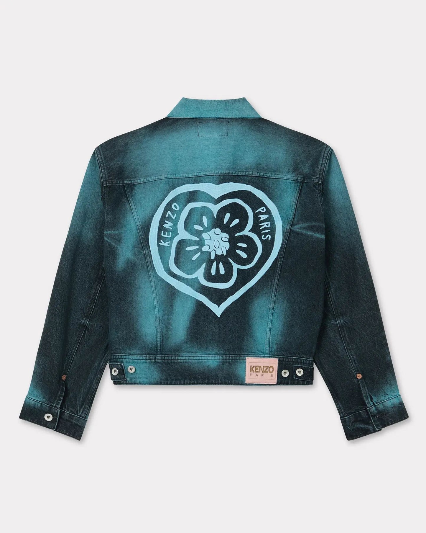 Giubbotto Kenzo Paris in jeans "Kenzo Boke Heart" uomo