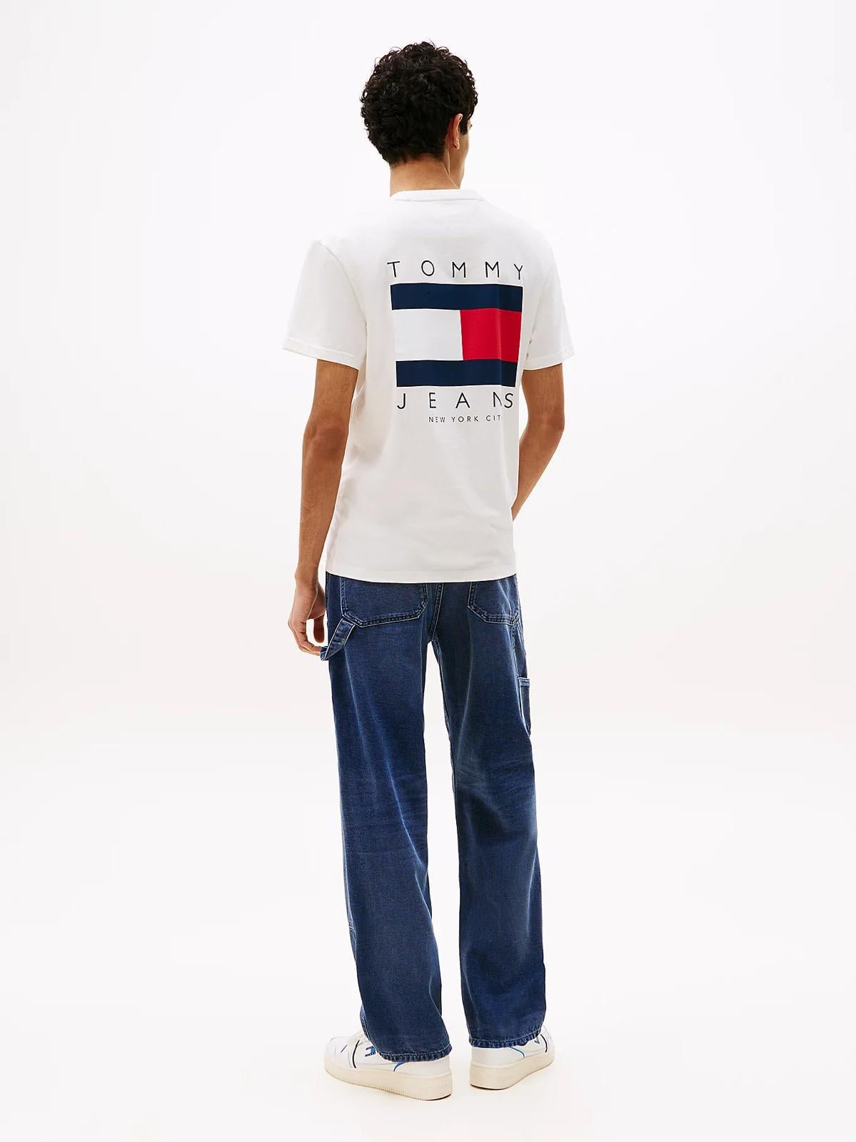 T-Shirt Tommy Jeans classic con logo bandiera uomo