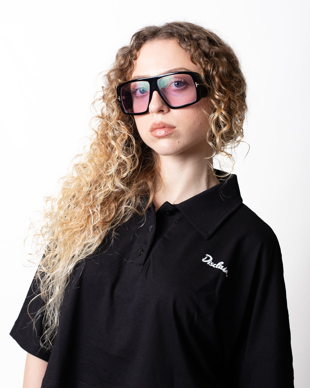 Polo Disclaimer con logo signature donna