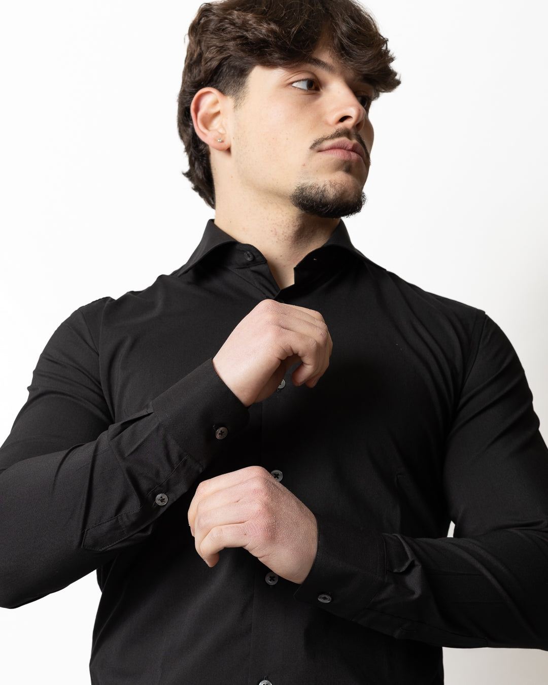 Camicia Daniele Alessandrini "Sartoria" collo francese uomo