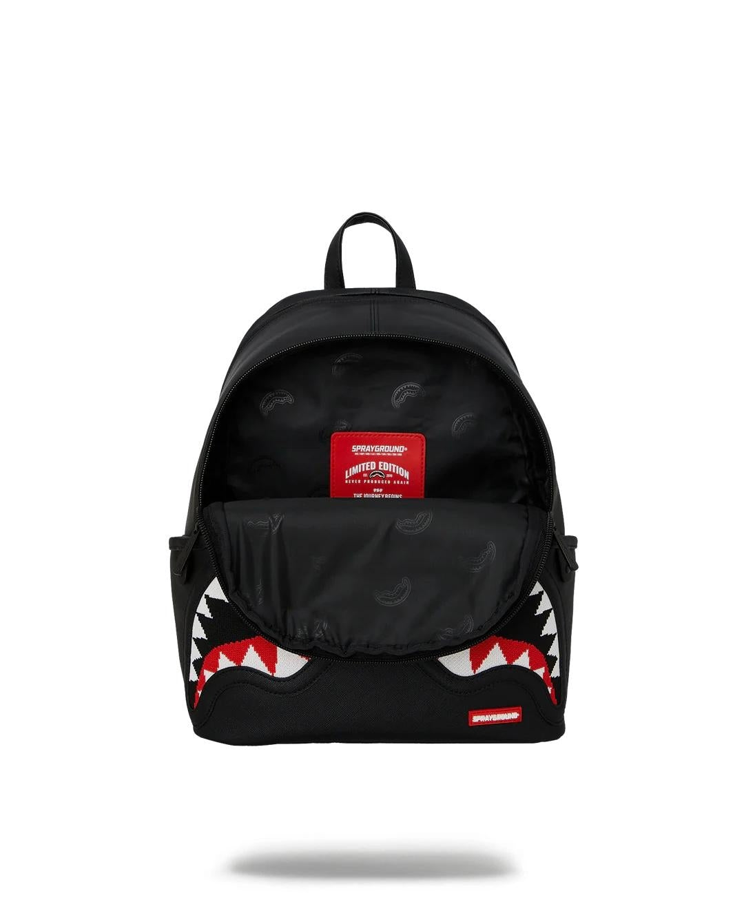 Zainetto Sprayground nero Fly knit mouth savage backpack