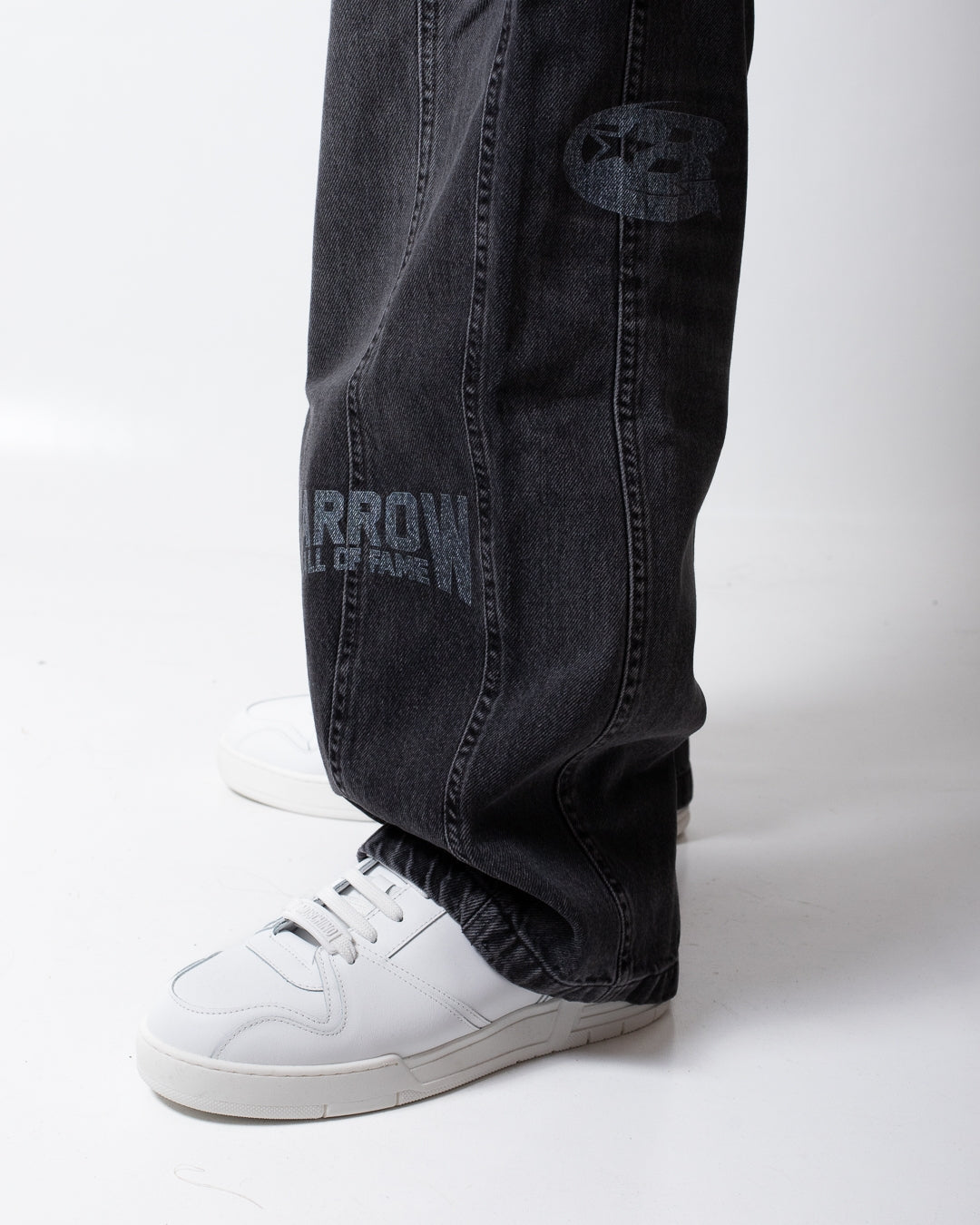 Jeans Barrow baggy con stampe