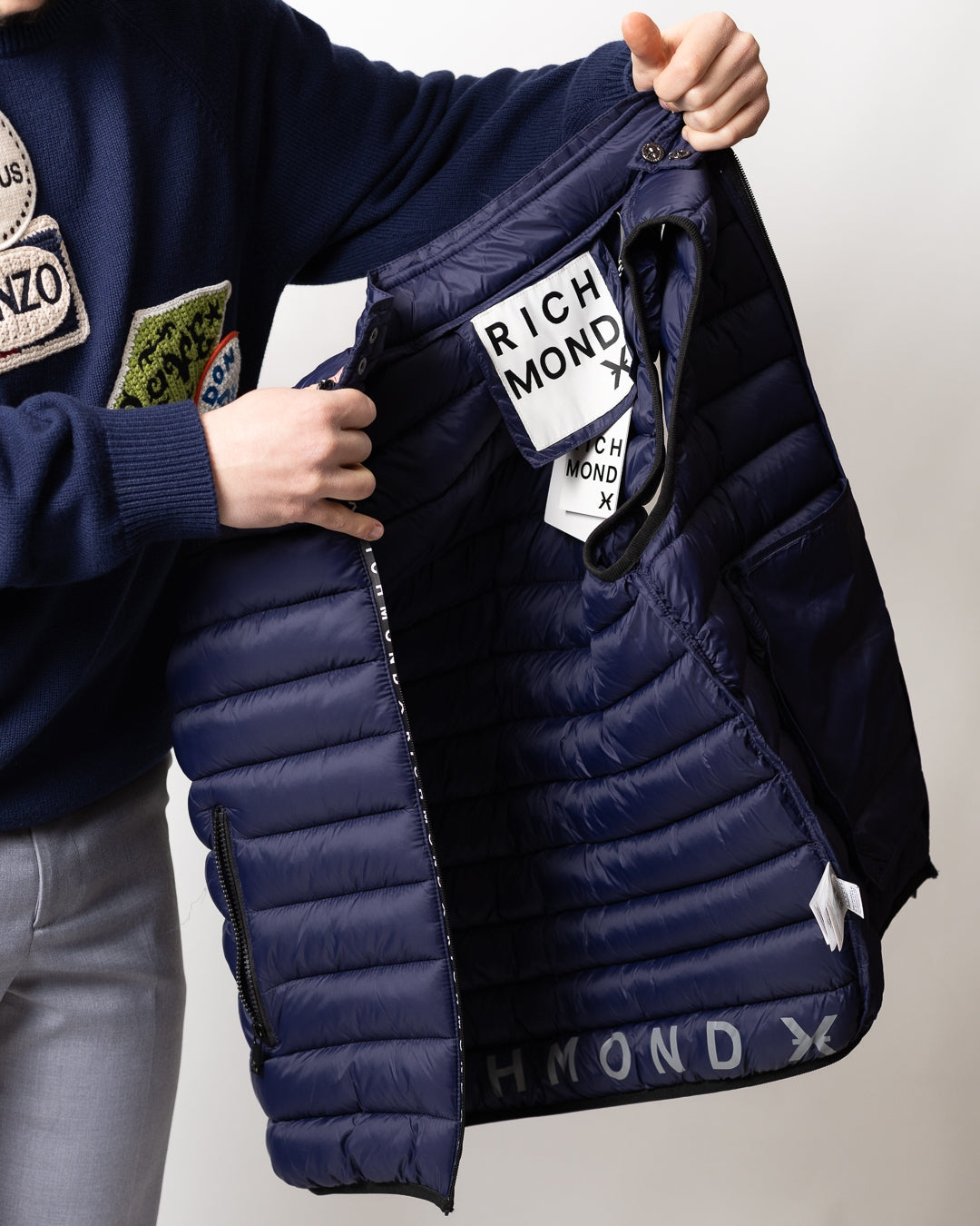 Gilet Richmond X logato uomo