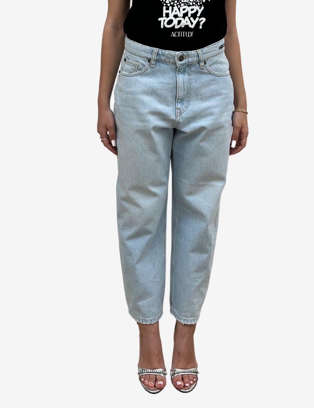 Jeans Twinset Actitude in denim chiaro donna