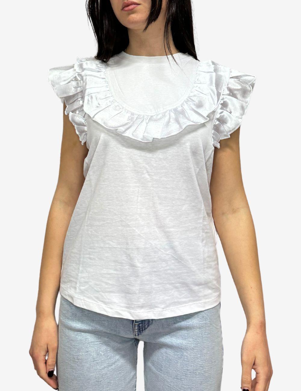 T-Shirt Silvian Heach con volant donna
